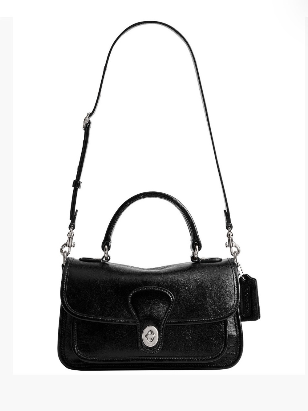 Coach Metropolitan 24 Glazed Grain Leather Satchel Crossbody